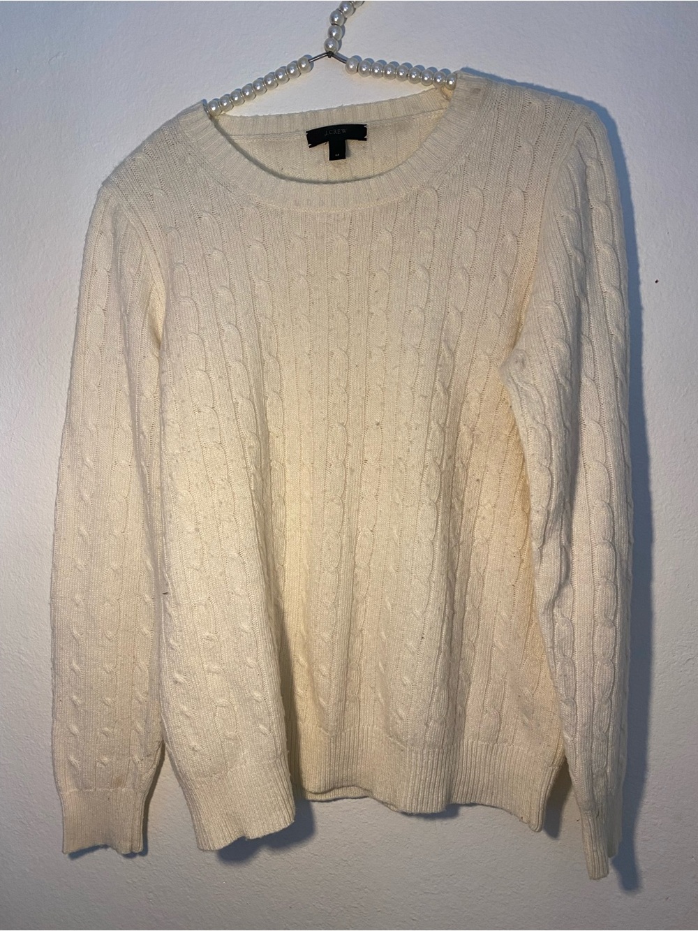 J. Crew women’s size medium cream long sleeve sweater